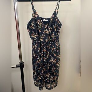 Navy V-neck Sundress
